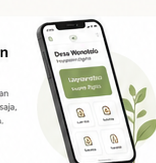 Layanan digital Wonotolo pada telepon genggam